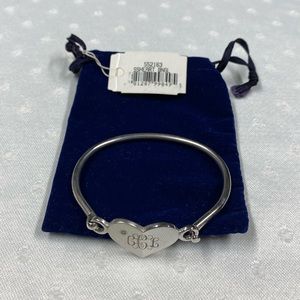 NWT Sterling ❤️ Monogrammed Bracelet with Diamond or Cubic Zirconia “C L C”